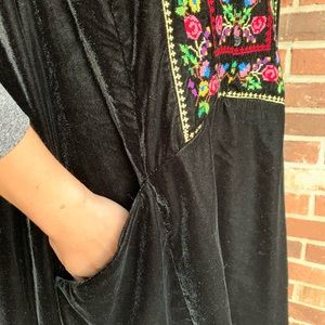 free people always forever velvet mini dress